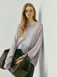 Áo Cardigan Len Cashmere Có Hoa Văn Cho Nữ