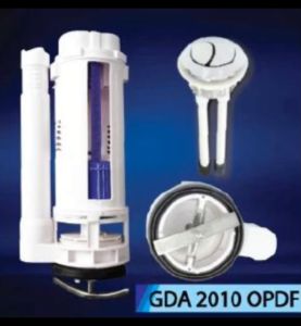 Goldophin One-Piece Toilet Bowl Tank Flush Outlet Valve Lever Press Handle Cistern Jamban Duduk HOMS