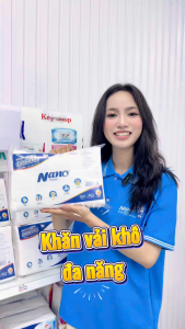 Khăn Vải Khô Đa Năng Nano 300 Tờ Khăn Khô Đa Năng Cao Cấp Mềm Mịn Thấm Hút Tốt An Toàn Cho Bé | Nano Tissue Official
