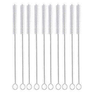 10 PCS Straw Brush Nylon Pipe Tube Cleaner 9-ihch X 12mm Set of 10