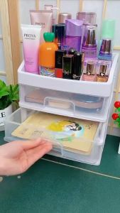 Rak Kosmestik 3 Susun Serbaguna Untuk Penyimpanan Alat Kecantikan