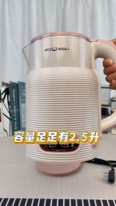 SG【ReadyStock】WEILI Electric Kettle Rapid Boiling Silent Operation Leak-Proof Design Auto Power Down Heat Resistant Base Easy Grip Handle