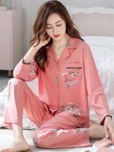 Áo Ngủ Cotton Dài Tay Mùa Thu Dành Cho Nữ Áo Ngủ Cotton Mỏng Cho Phụ Nữ Trung Niên Mặc Ở Nhà Áo Ngủ Cotton Mùa Thu Đông Cho Phụ Nữ Lớn Tuổi