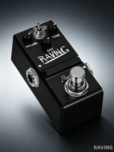 ROWIN LN-305 Mini Metal Distortion Pedal Raving 3 Chế Độ Âm Thanh True Bypass Guitar Effect Đen Analog Kết Nối Âm Thanh
