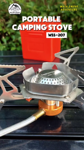 Kompor Camping Stove Portabel Selang WSS 207 Plus Adapter Kompor Selang Tahan Angin