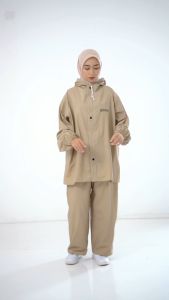 Jas Hujan Raincoat Motor Pria Wanita Terbaik By AKULA Bahan PVC 025 Anti Rembes