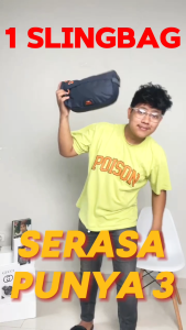 Tas Selempang Pria Sling Bag Bahu Cowok Premium bahan Waterproof Anti Air TL 900 Kuat Awet