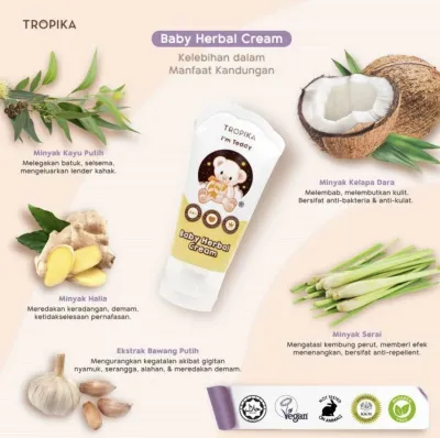 Tropika Baby Body & Hair Oil 30ml / Tropika herba baby krim