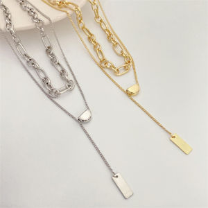 Womens Sweater Chain Luxury Minimalist Design High-End Necklace Hip Hop Clavicle Chain Accessory Fresh out Fashion Jewelry