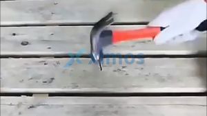 27CM Multi-function Claw Hammer 8oz Orange Trp Handle ( High -Carbon Steel/Soft Rubber Rubber Handle ) Steel Hammers