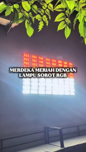 HORICI LAMPU SOROT/ LAMPU HIAS /TEMBAK LED SLIM MERAH PUTIH KAP SOROT KOTAK LAMPU KONTEN BAGROUND