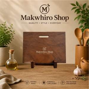 Makwhiro Shop (1/8x10inch) Wooden Cutting Board Natural Wood Durable Long Lasting Easy to Clean Maintain