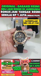 JAM CATERPILLAR ORIGINAL CATERPILLAR CAT ME.145.21.134 - Men LA - Resin - Hitam - JAMDUNIA / JAM DUNIA JD18