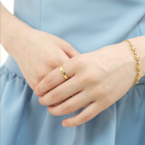 Mikana Gold Plated Yusuke Adjustable Ring for Woman accessories singsing jewelry gift for girlfriend