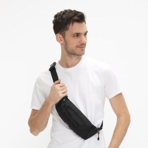 Noitved DEF Weistbag - tas pinggang pria hitam kecil mini laki laki cowo simple keren terkini