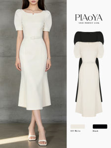 PIAOYA | Hip Concealing Slim Waist A-Line Dress