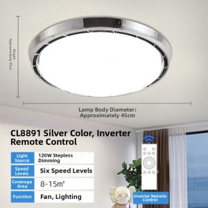 Chigo | Eye-Protection Simple Childrens Round Ceiling Fan Light