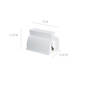 Bathroom Wall-Mounted Toothpaste Squeezer Hand Cream Washer Lazy Person Press Face Wash Dispenser Gadget Hair Clip Organizer