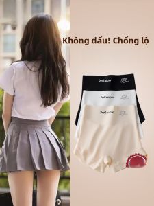 MiiOW | Quần an toàn mùa hè Ice Silk mỏng hai trong một cho phụ nữ Quần đùi nâng hông không đường may mỏng mùa hè quần áo lót
