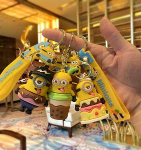 Christmas Gifts: Minions Keychain & Cartoon Anime Backpack Pendant