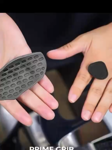 TERPE 1 Pair Rubber Anti-Slip Workout Grips with Quick Release Ergonomic Design for Weightlifting Gym Trai