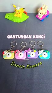 Gantungan Kunci Sanrio Kamera & Ganci Tas Kuromi Cinnamoroll Hello Kitty Melody