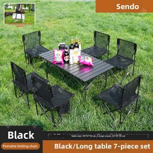 LINSI | Outdoor Portable Breathable Folding Table Chair