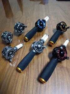 Full Metal Through-Rod Fishing Rod Modification Accessories V-Shaped Groove Fish Wheel Left And Right Hand U-Shaped Fish Wheel