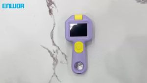 Kính Hiển Vi Điện Tử Cầm Tay Di Động Có Độ Phóng Đại Kỹ Thuật Số Với Độ Phóng Đại 180 ° Ống Kính Xoay Được Camera Kép 2.0MP Màn Hình 2.0 8 Đèn LED Video