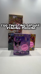 Egg Twisting Capsule Vending Machine Gacha Gashapon Blind Box Surprise Eggs Cartoon Doll Toys Boys Girls Kids Capybara Brainrot Tung Tung Tung Sahur Dinosaur