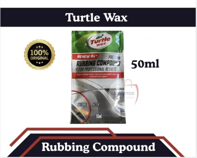 Turtle Wax Rubbing Compound Car Wax Polish Buffing 50ml Sachet