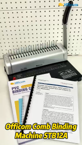 Comb Binding Machine A4 Heavy Duty 21 Holes Plastic Ring Binder Officom STB12A