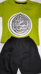 Baju Kaos Setelan Motif Ramadan Kareem Distro Anak Laki Laki Edisi Lebaran Muslim Keren 1 - 10 Tahun