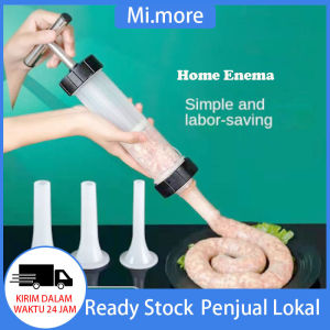 Mi.more Alat Cetak Pengisi Pembuat Sosis Manual Plastik Home Made 3 Corong Sausage Meat Maker Injector Gun Stuffing