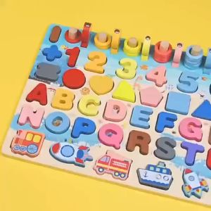 Montessori Building For Early Learning Toys For 3D Blocks For Kids kids Number Board Toys