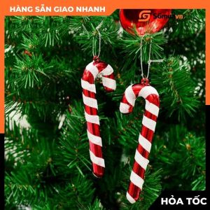 Que kẹo trang trí giáng sinh trang trí nhà cửa đêm Noel