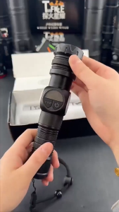 YMJR S2305 Senter LED Super Terang Jarak Jauh Anti Air Senter Side Light White Laser LED 1000000Lumens Original USB C Rechargeable Zoom Flashlight with 18650 Baterai