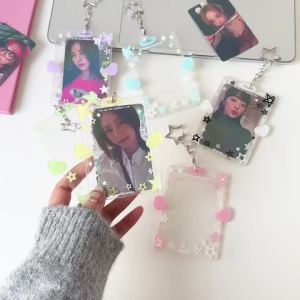Ví Đựng Thẻ Acrylic Hình Sao Dễ Thương 3 Inch Móc Khóa Đựng Ảnh Thần Tượng Thời Trang Album Ảnh Phụ Kiện Túi Xách Hợp Thời Trang Quà Tặng