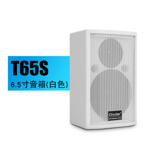 Conference Audio 6.5-Inch Conference Speaker Lifting Floor Speaker White Multimedia Public Broadcasting Wooden Speaker