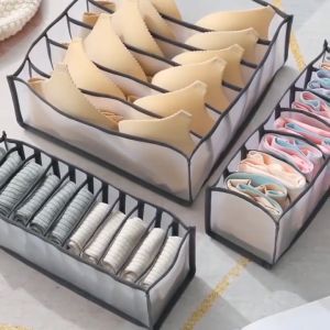 Underwear Storage Organizer for Separated Socks Bra Storage Boxs Dormitory Closet Organizer Drawer Washable
