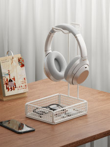 Multi-Functional Gaming Headset Stand Desktop Organizer Holder for Earphones Mobile Phones Two-In-One Universal Storage Solution