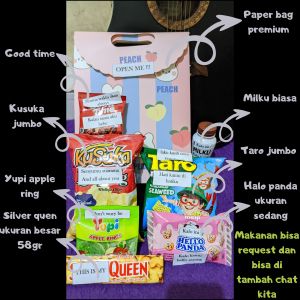 kado ultah tulisan Snack gift hampers box cokelat kado ulang tahun valentine hadiah pacar gift box