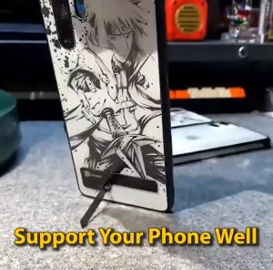 0.6mm Ultra-thin Mobile Phone / Tablet Holder Universal Portable Foldable Stainless Steel Stand Invisible Back Sticker