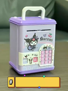 [SG Ready Stock]Kids Money Saving Box Password Digital Money Box Fingerprint Unlock Children Piggy Bank