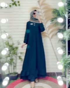 GAMIS MALAYSIA OUTER/DRESS TERBARU/BAHAN CERUTY ARMANI BABYDOLL/GAMIS CERUTY POLOS/GAMIS TERLARIS
