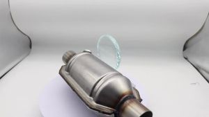 Universal Catalytic Converter 2 2.25 2.5 3" 400 Cells High Flow Muffler Catalyst Converter  Euro1 Round Stainless Steel