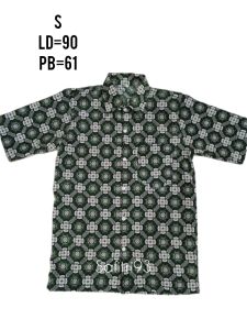 Seragam Sekolah Diniyah Motif Matahari Lengan Pendek Hijau