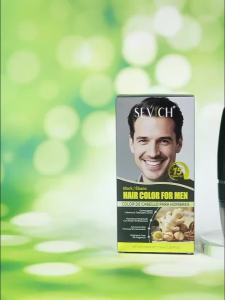 Sevich | Black Hair Coloring Cream With Comb 50ml Hair Dye Shampoo Pure Plant-Based Instant Men Beard Dye Cream Covers Natural Gray Hair