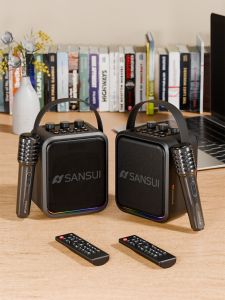 Remote Control KTV Square Dance Bluetooth Speaker Large Volume Bass T91