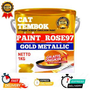 cat tembok metallic 1kg cat acrylic metallic glossy